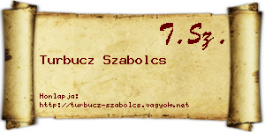 Turbucz Szabolcs névjegykártya